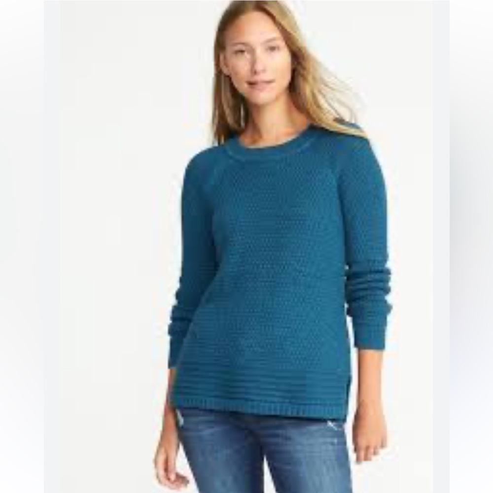 Textured Raglan Sleeve Sweater